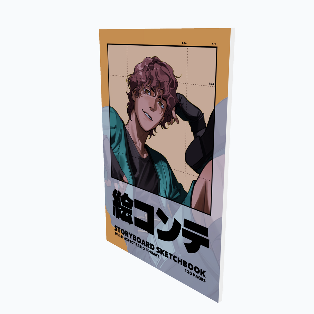 Storyboard Sketchbook, Multi-Aspect-Ratio Format, A4 - 120 Pages (AADAN)