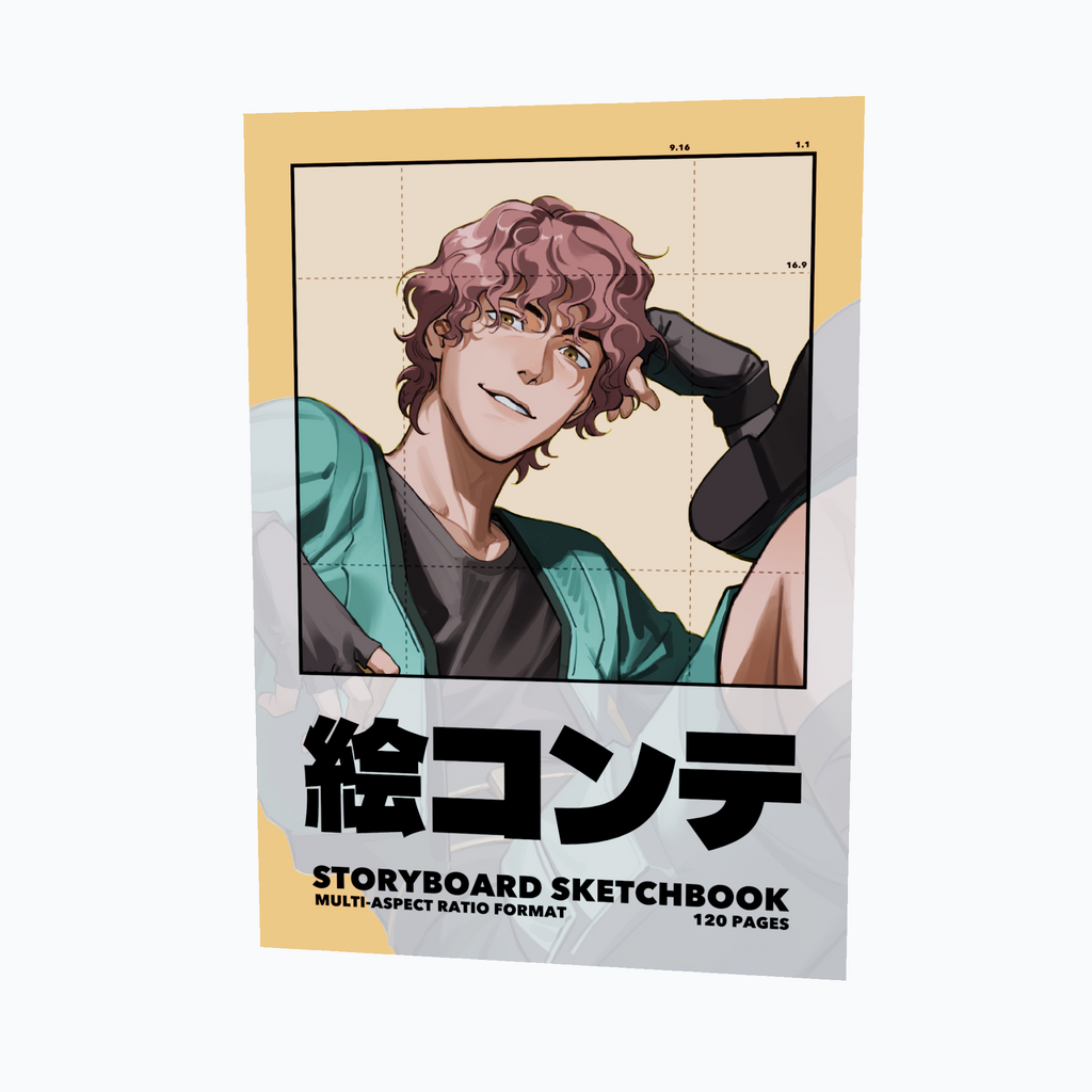 Storyboard Sketchbook, Multi-Aspect-Ratio Format, A4 - 120 Pages (AADAN)