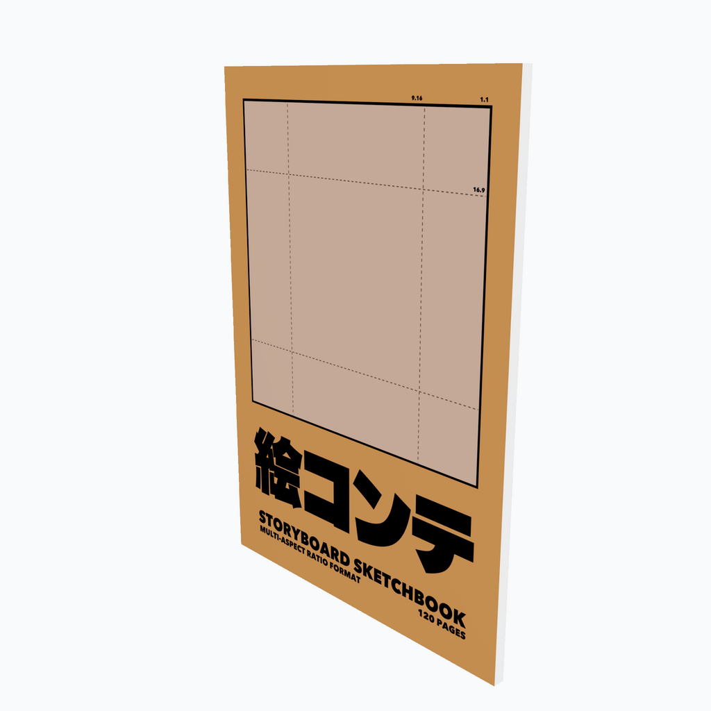 Storyboard Sketchbook, Multi-Aspect-Ratio Format, A4 - 120 Pages (Standard)