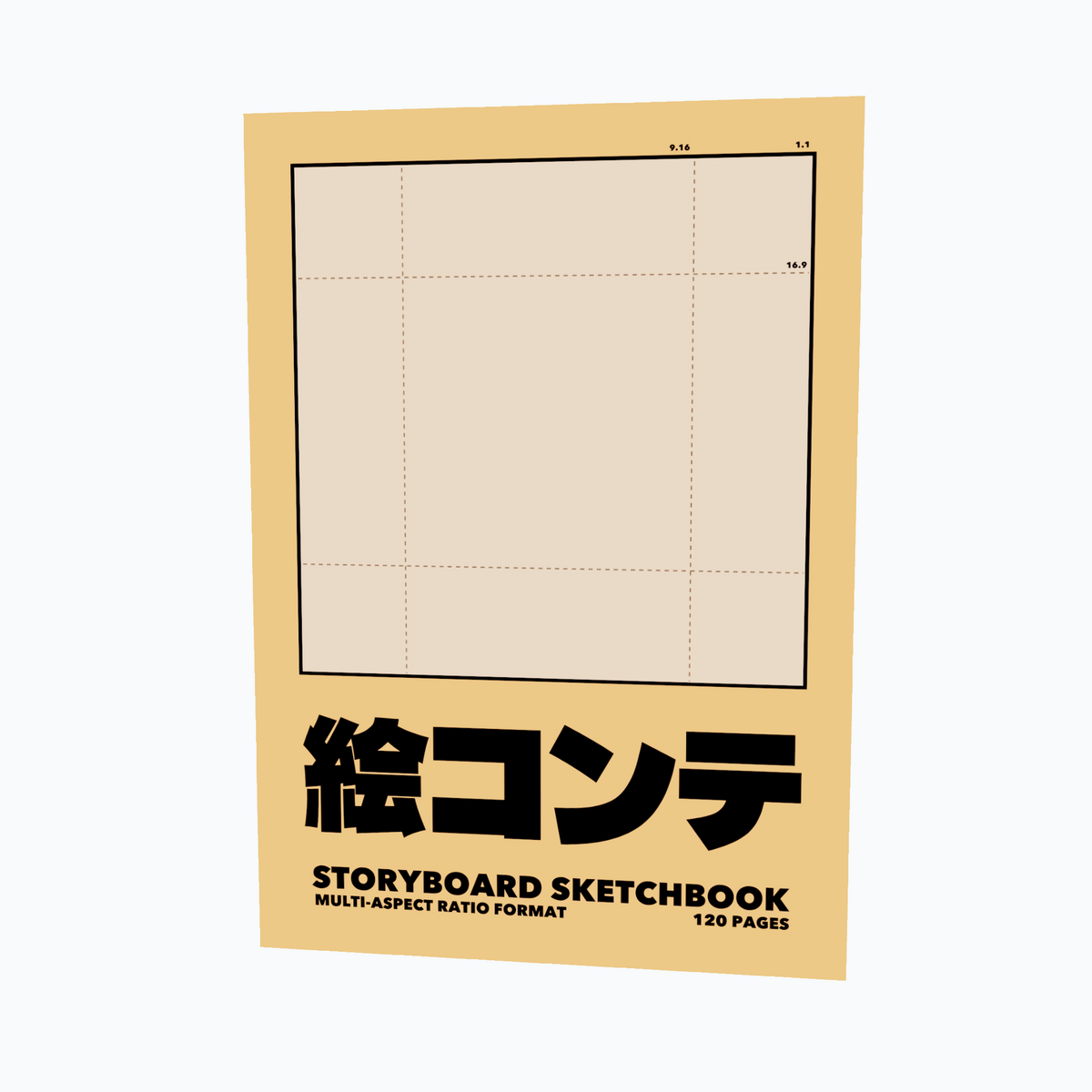 Storyboard Sketchbook, Multi-Aspect-Ratio Format, A4 - 120 Pages (Standard)